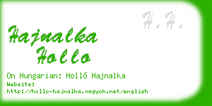 hajnalka hollo business card